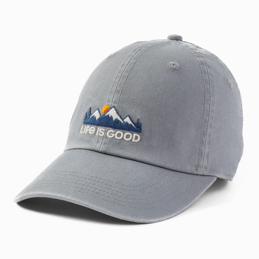 Gray Snowy Mountains Chill Cap