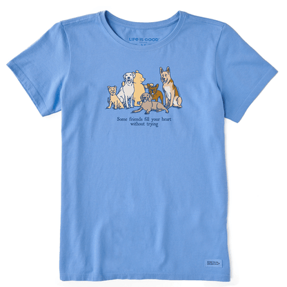 Women's Short Sleeve Winnie Friends Fill Your Heart Crusher Tee