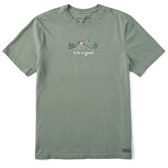 Men's Desert Vista Crusher Short Sleeve Tee - Moss Green