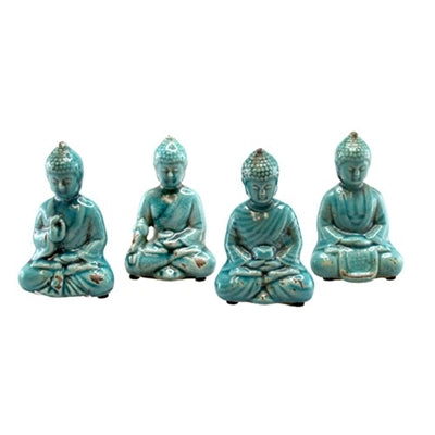 Ceramic Buddha - Blue  (JC100)