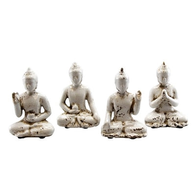 Ceramic Buddha Figurine - White (JC101)