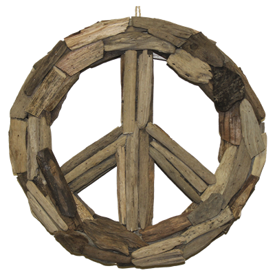 Driftwood Peace Sign - $32