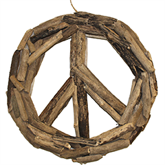 Driftwood Peace Sign - $48