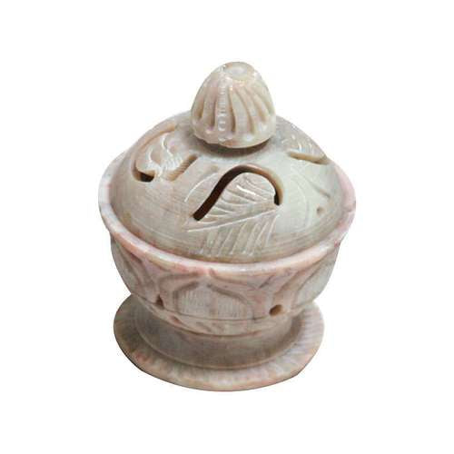 Mini Lotus Soapstone Cone/Stick Incense Holder