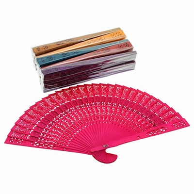 Scented Colorful Handheld Wood Fan