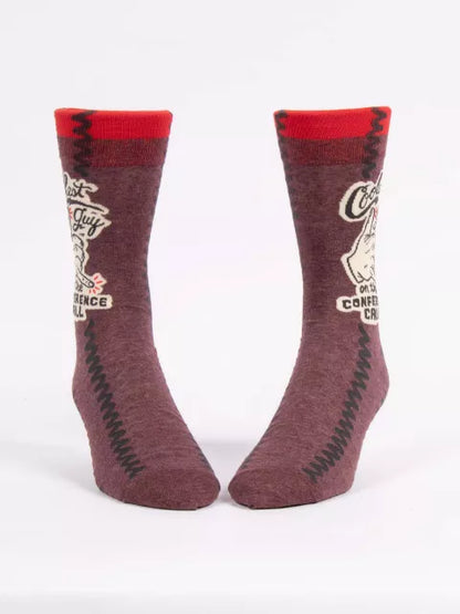 Coolest Guy On The Conference Call - Men’s Crew Socks