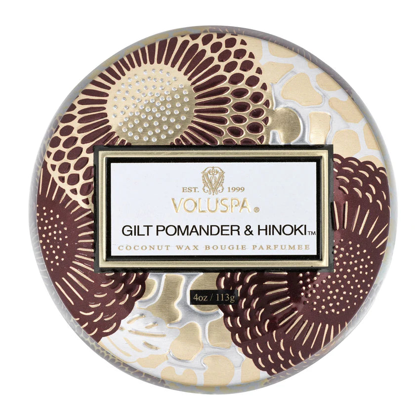 Voluspa Gilt Pomander & Hinoki