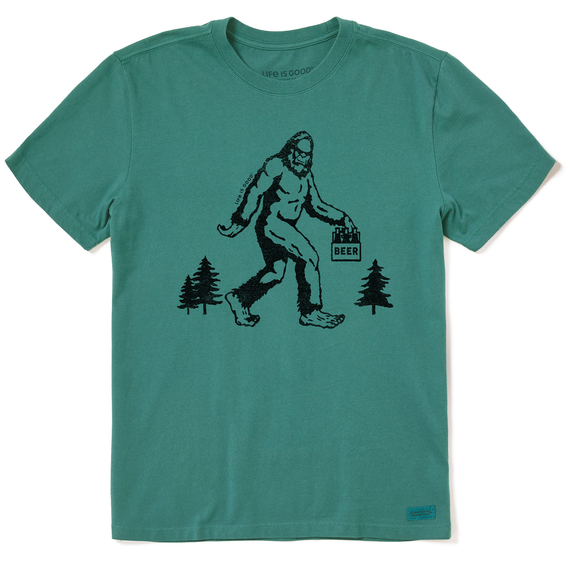 Big Foot Hike - Men’s Short Sleeve Crusher Tee / Spruce Green