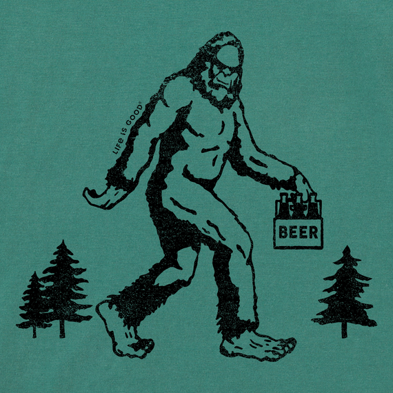 Big Foot Hike - Men’s Short Sleeve Crusher Tee / Spruce Green