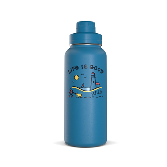 Lighthouse Walk 32oz Stainless Steel Water Bottle