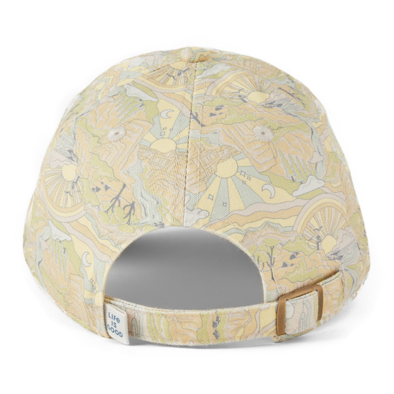 Life Is Good Trippy Landscape Pattern Chill Cap