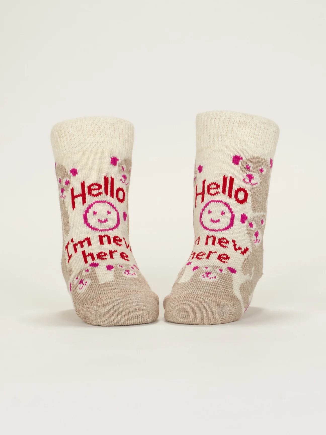 Hello I'm New Here/ Have You Ever Tried Screaming??? Baby Socks