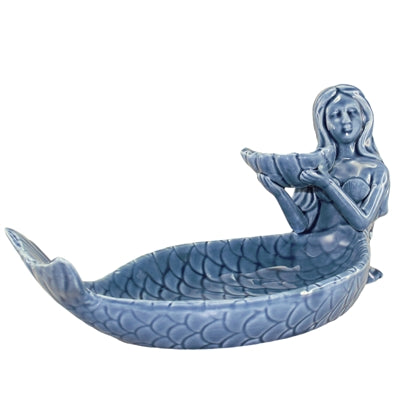 Blue Porcelain Mermaid Bowl