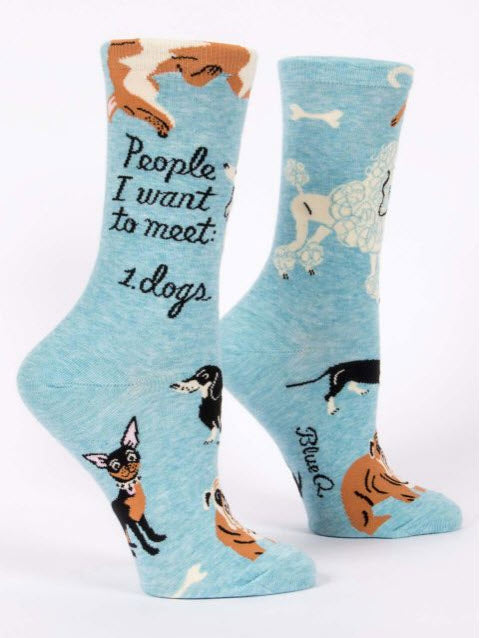 People I Want To Meet: Dogs - Women’s Crew Socks