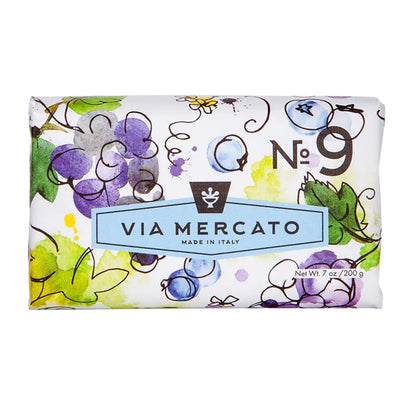 Grape, Black Currant & Musk - Via Mercato Soap No. 9